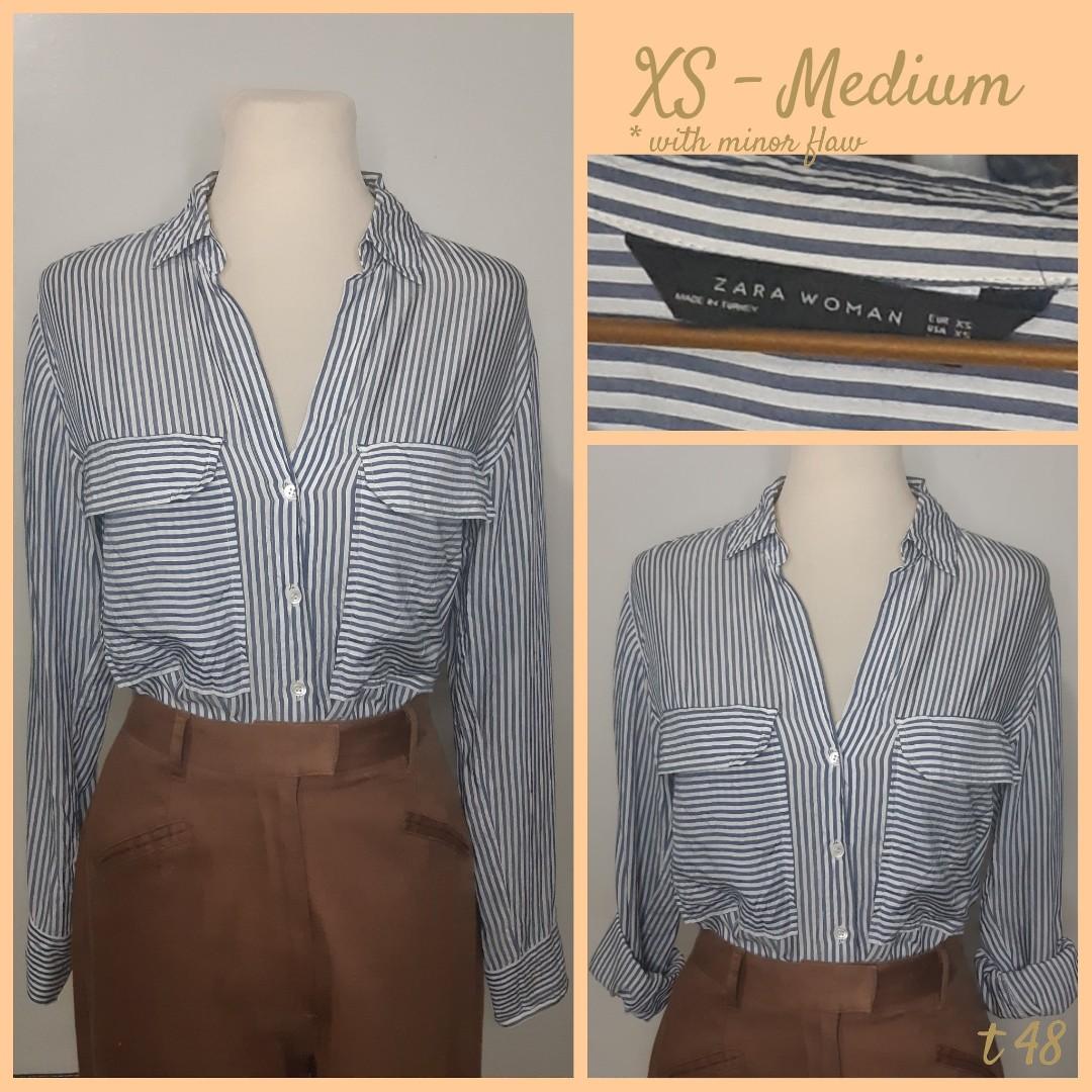 Zara woman longsleeves (Category: Longsleeves) located in Makati City. Submitted by casey920 (Listing ID 1035444997, Image 1). Description: • Color may slightly vary due to lighting • Items are preloved unless stated brand new so please manage your expectations. • NO meetups, return, exchange, and refund • Courier: sonic express Metro Manila: starts at 60 Provincial: starts at 140.