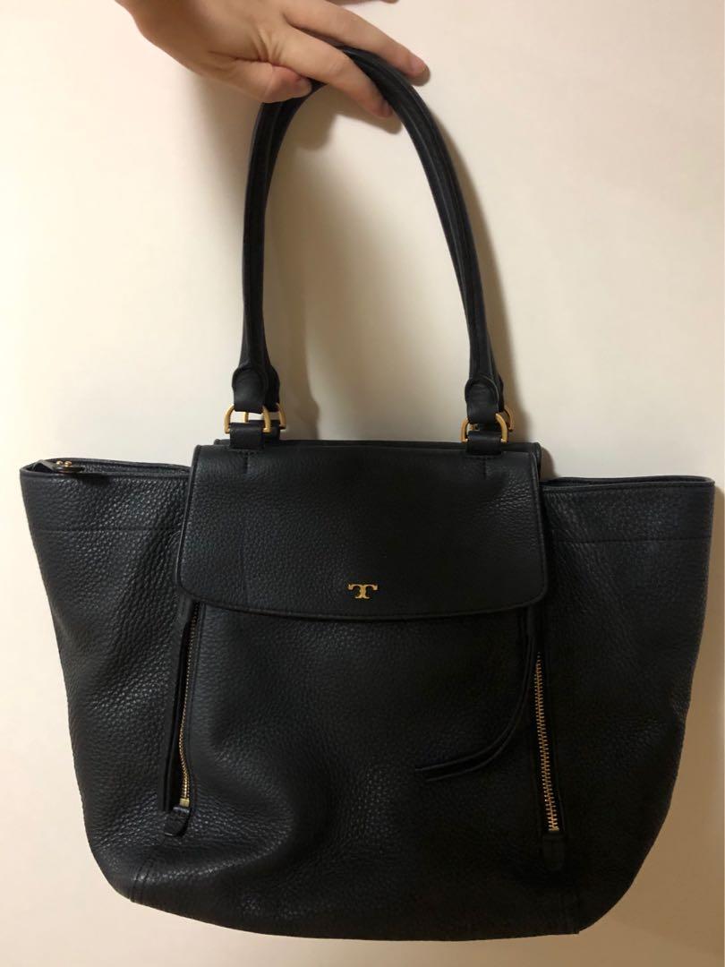 tory burch half moon tote