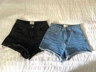 Abrand Jeans High Waisted Shorts