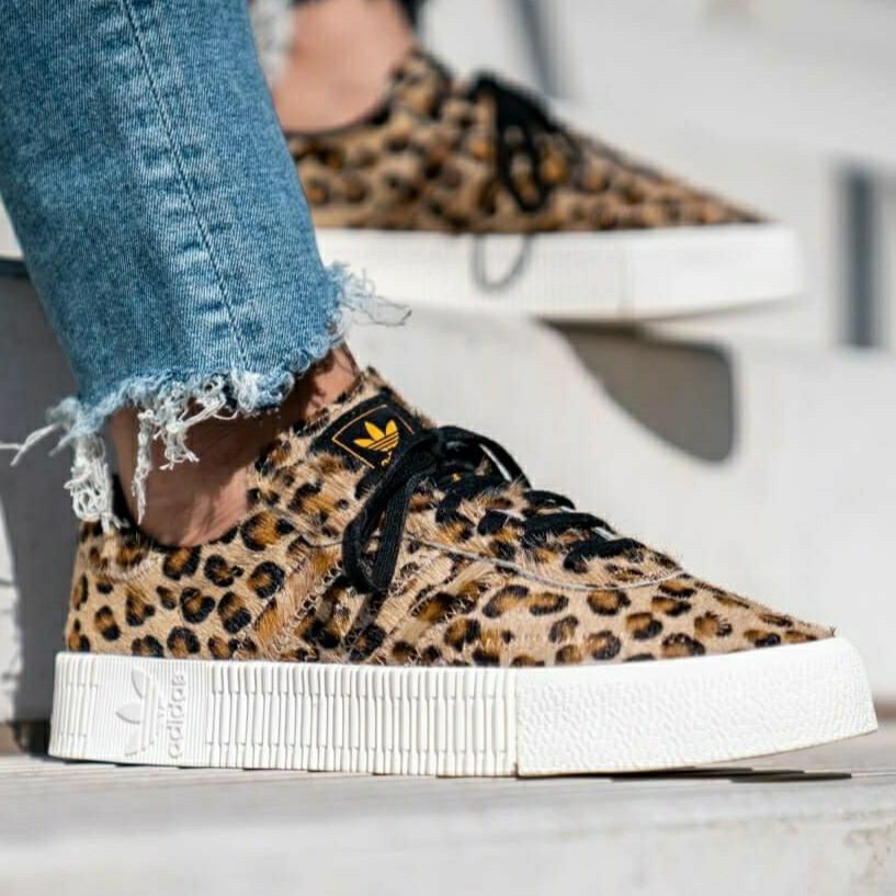 Adidas Originals - Sambarose Leopard 39, Women's Fashion, Shoes, Sneakers  on Carousell