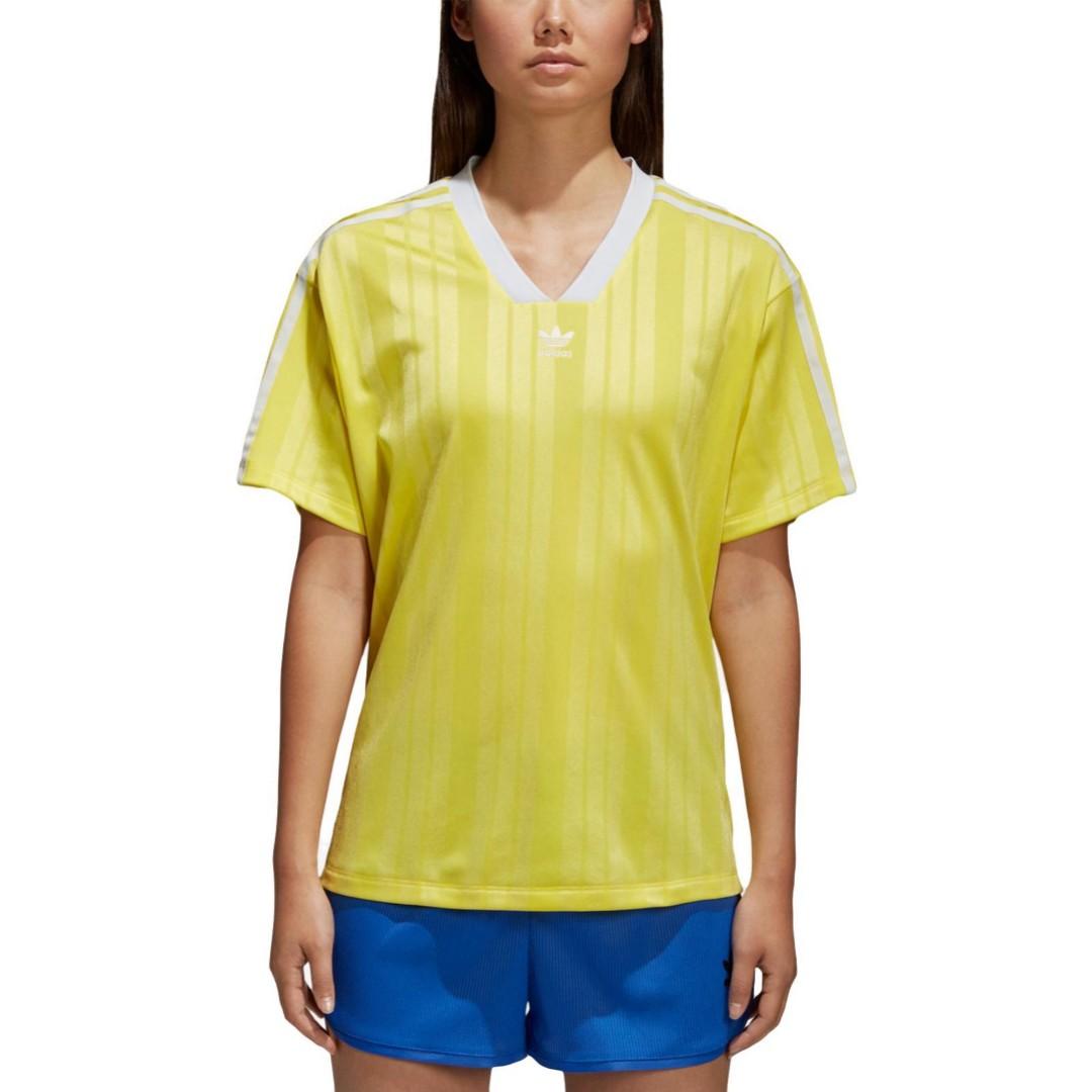 adidas original yellow t shirt