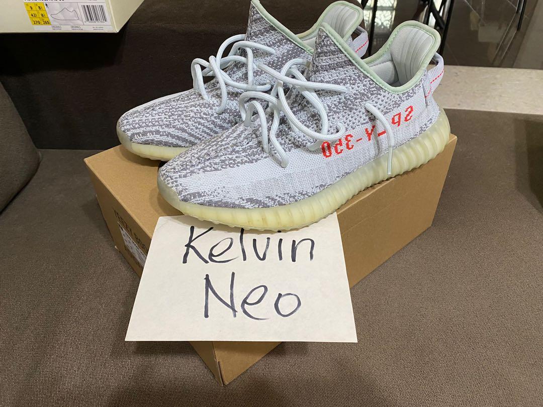 yeezys blue tint