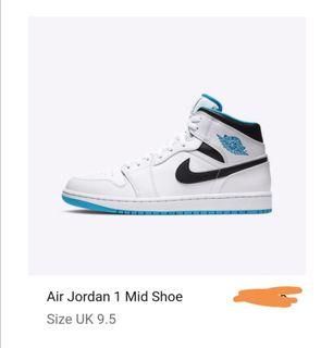 Air jordan 1 mid laser blue