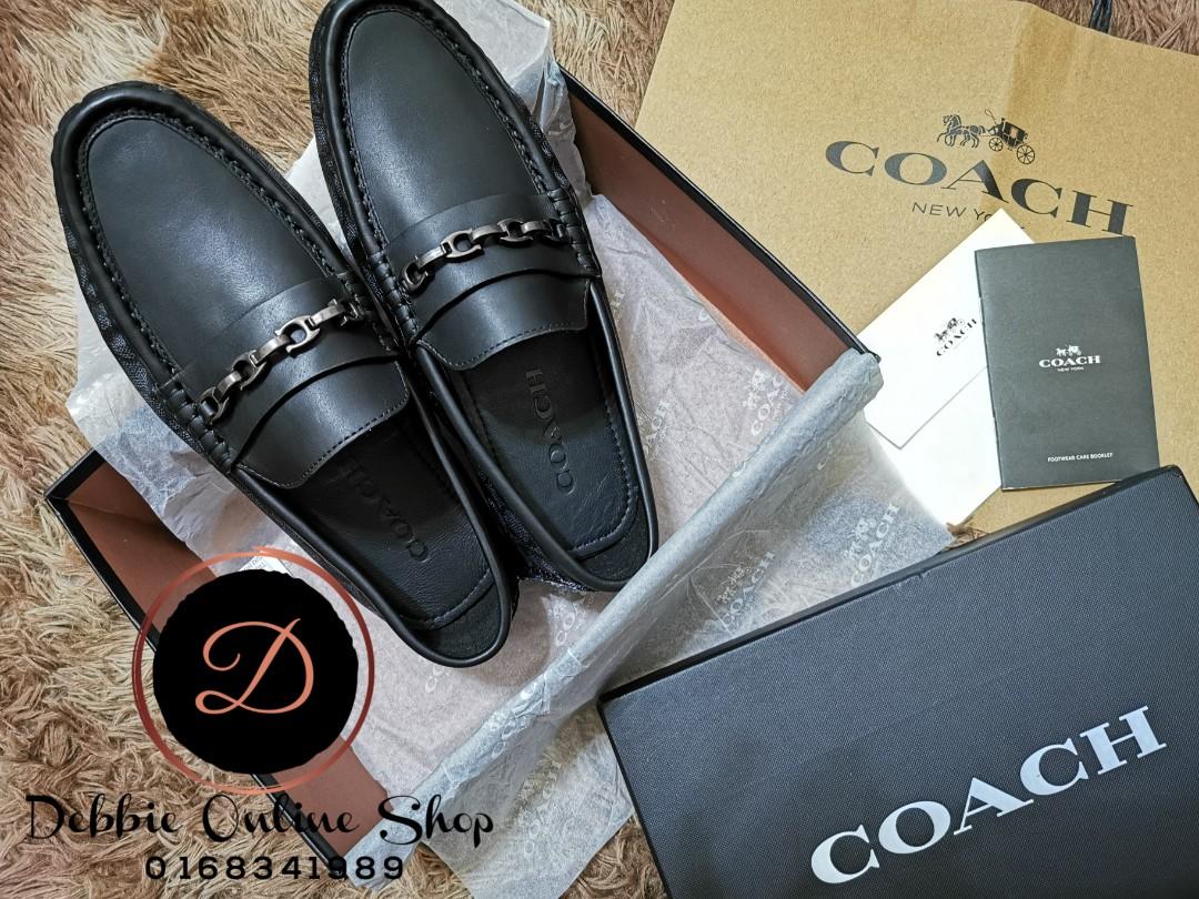 men's coach signature loafers