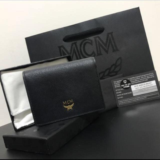 [Authentic] MCM Business Name Card Holder + Receipt + Authenticity Card ...