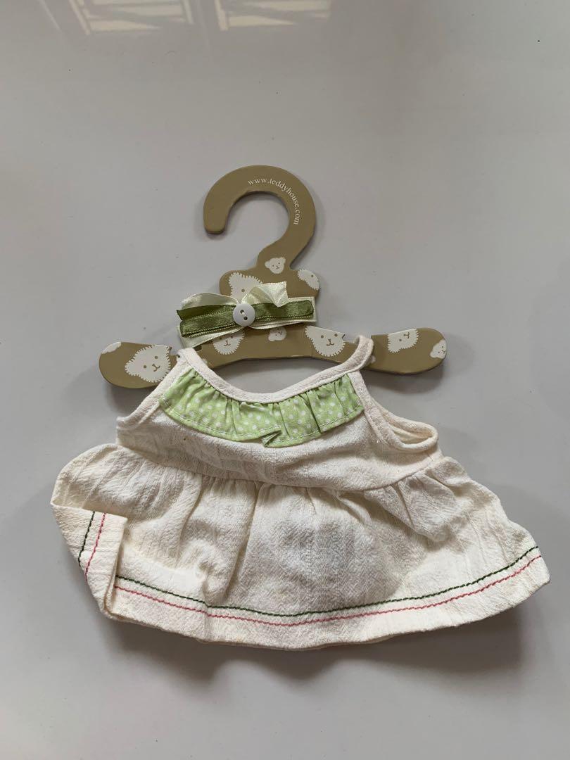 Baju dan pita green dress and ribbon boneka teddy house 14 ...