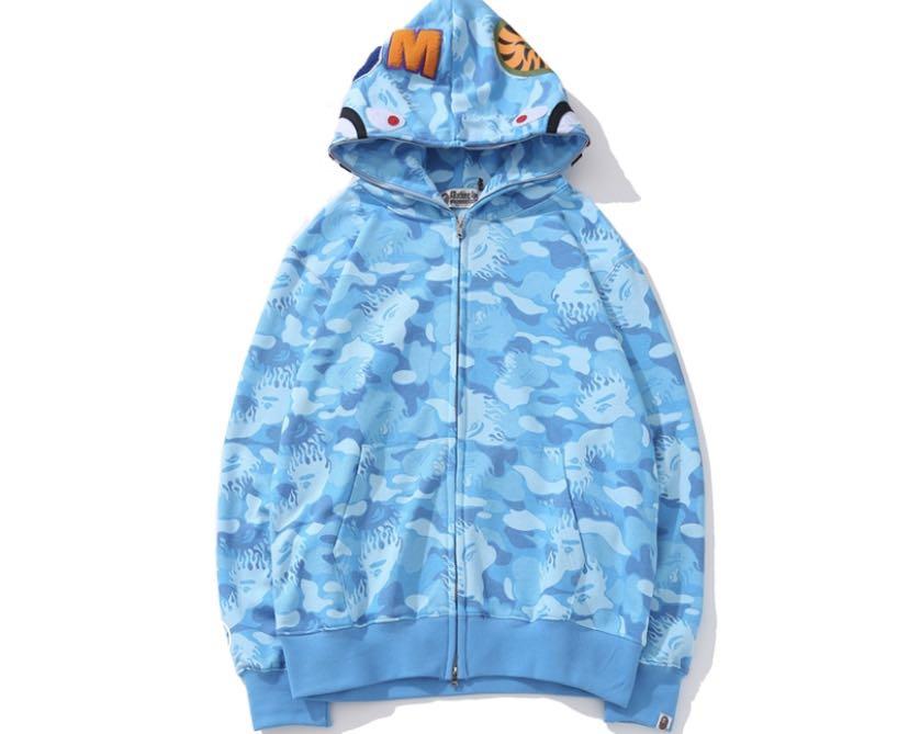 bape blue camo jacket