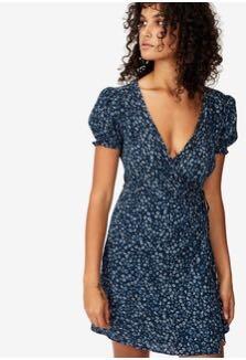Cotton on wrap dress clearance