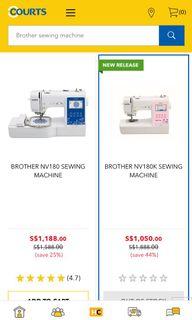 BNIB Brother NV180 Embroidery & Sewing Machine