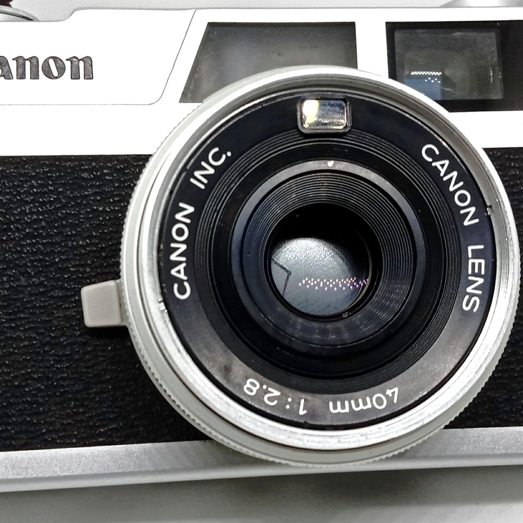 Canon Canonet 28 – Appareil Photo Argentique Compact Télémètre – Pour Pièces Ou Réparation – Argenté
