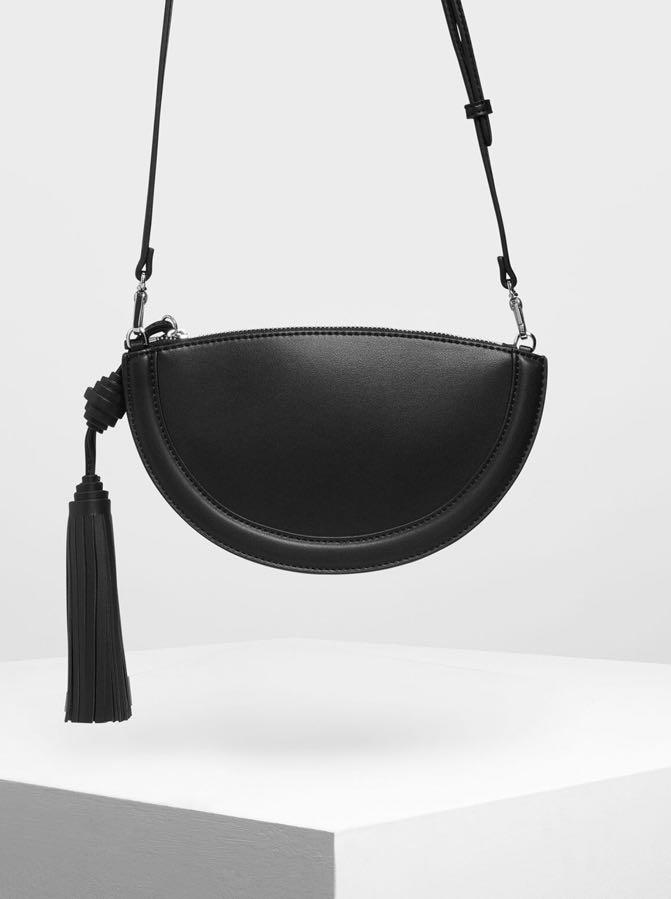 Half moon online tassel pouch