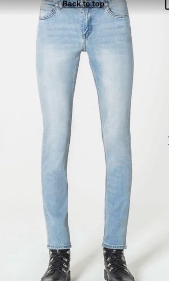 cheap monday tight real blue jeans