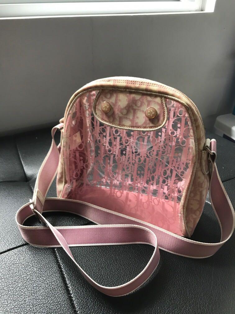 Christian Dior Transparent Monogram Crossbody Bag