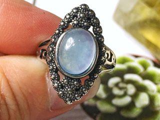 Cincin Kristal / Natural Crystal Aquamarine Rings 天然水晶海蓝宝戒指