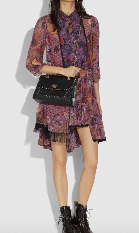 Coach parker scallop new arrivals rivets