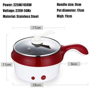 Double Layer Stainless Steel Steamer Mini Electric Pot Pan Cooker
