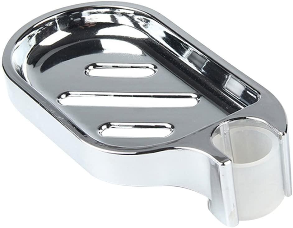 Enerhu Shower Rail Soap Holder Shower Soap Dish Clipon Soap Tray Fits 26mm/1.02 Inch Riser Rail