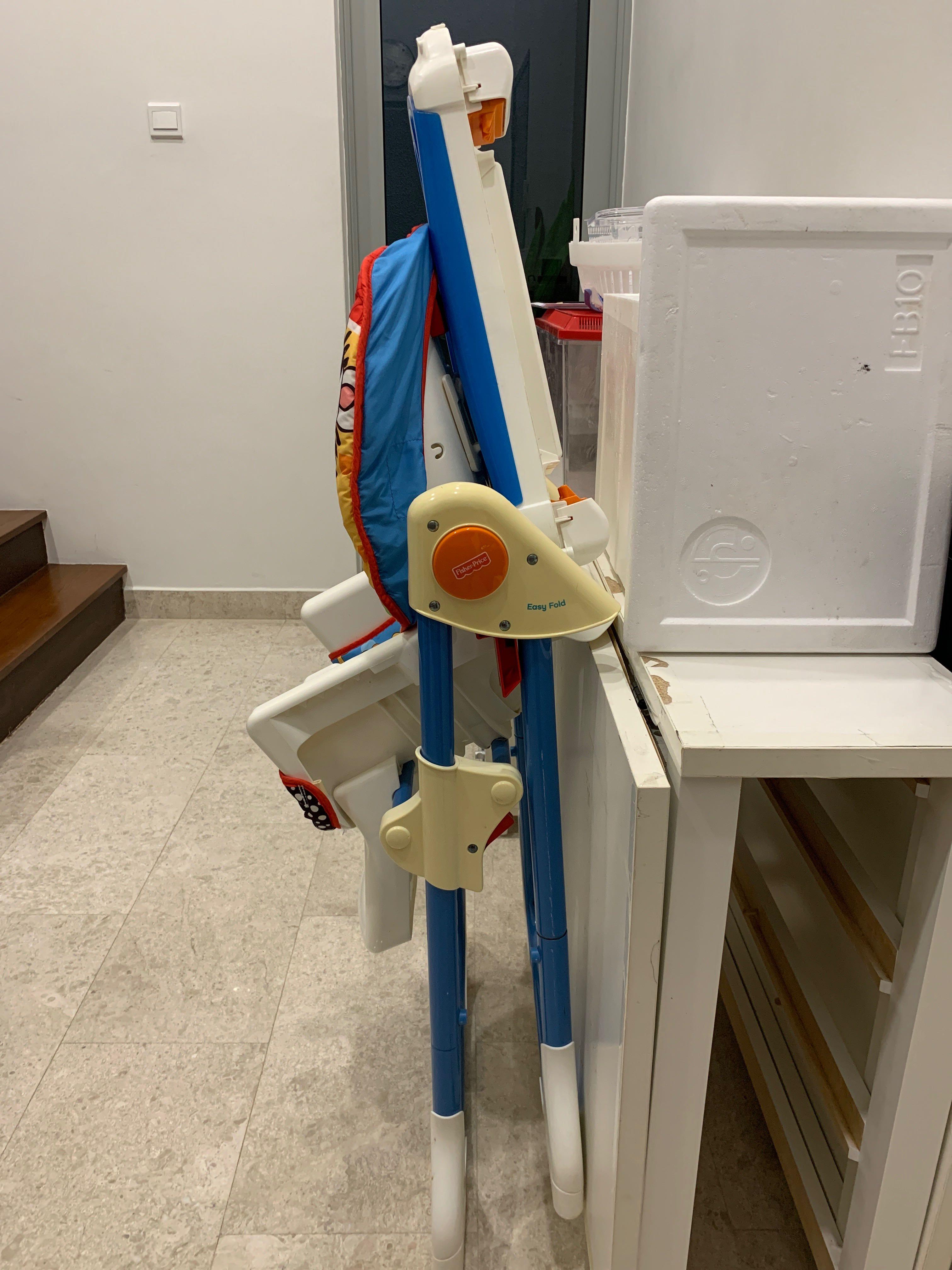 Fisher Price Easy Fold high chair, Babies & Kids, Nursing & Feeding