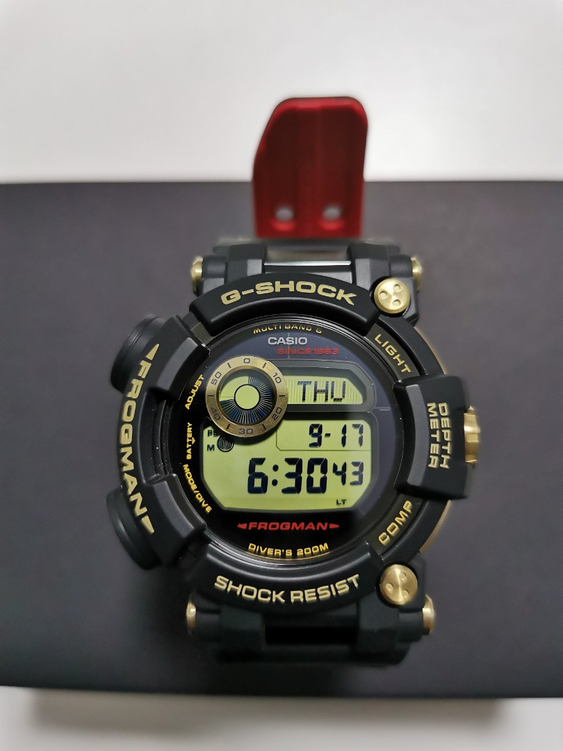 G shock top frogman gold tornado