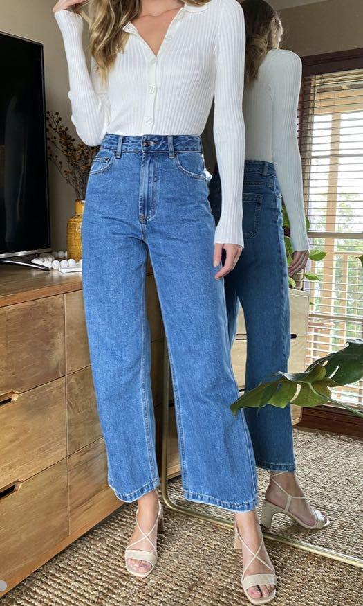 Glassons Wide Leg Jeans, Women's 