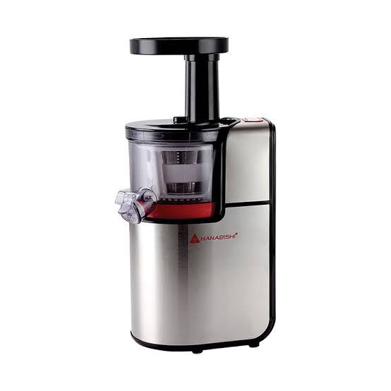 Hanabishi Slow Juicer 1500 with FREE SPARE of Strainer CLEANING brush TV Home Appliances Kitchen Appliances Other Kitchen Appliances on Carousell
