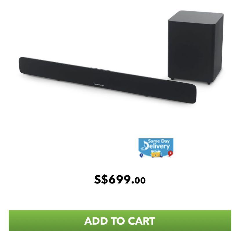 Harman Kardon Soundbar with Amplifier & Sharp TV, Audio, Soundbars