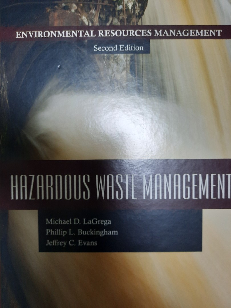 Hazardous Waste Management Books Stationery Textbooks Tertiary On Carousell