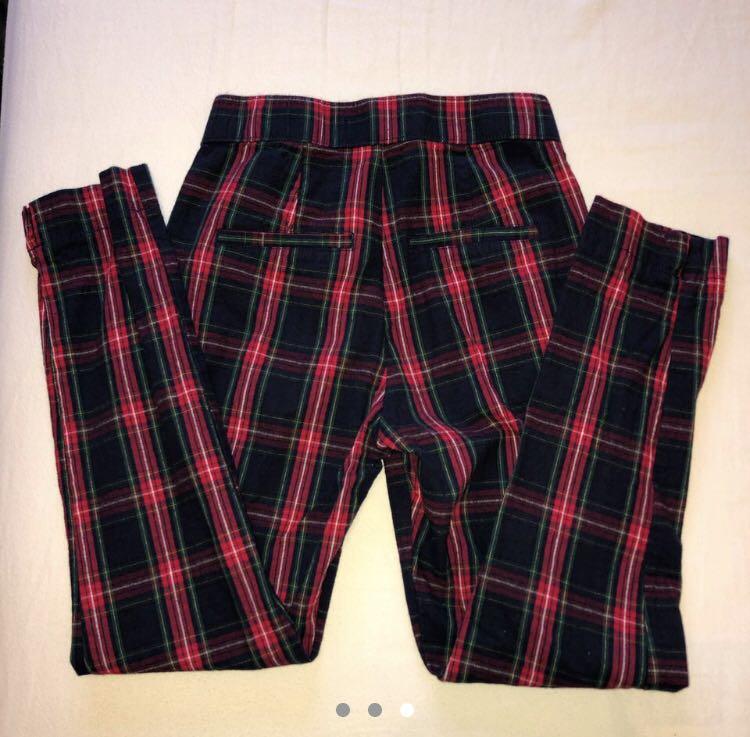 HOLLISTER PLAID PANTS, Women's Fashion 