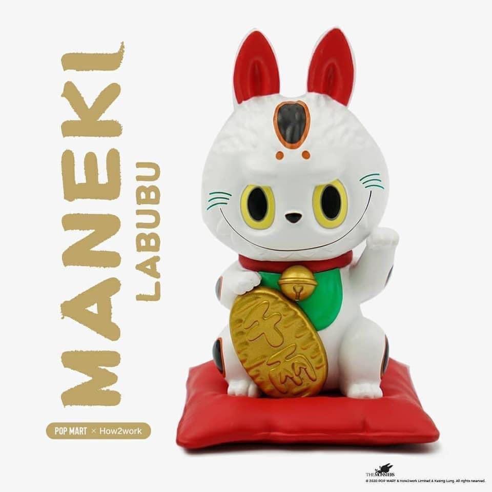 POPMART JAPAN x HOW2WORK LABUBU 招き猫 MEDICOM TOY - POPMART JAPAN x HOW2WORK LABUBU 招き猫