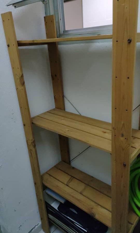 Ikea Wooden Storage Rack Shelf Home Furniture Furniture On Carousell