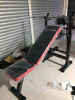 Iron Master Bench with rack and dip gym equipment