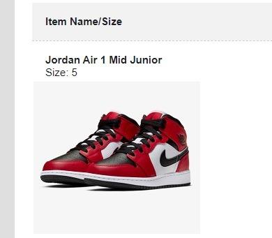 jordan 1 junior size 5.5