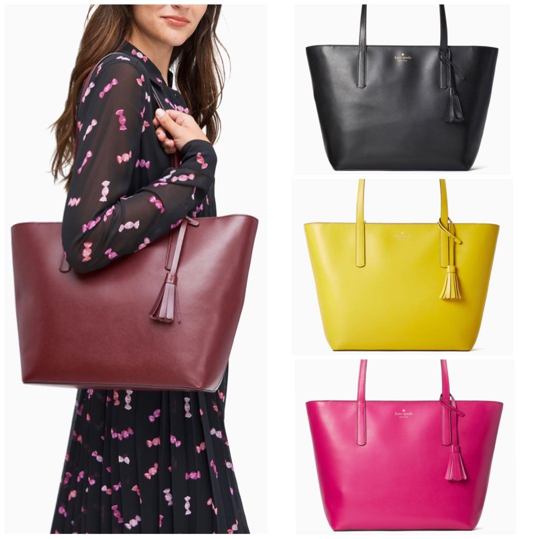 kate spade burgundy tote