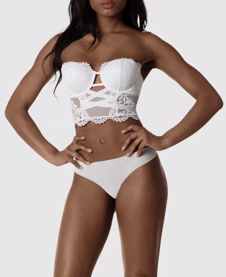 White bralette halter best sale neck