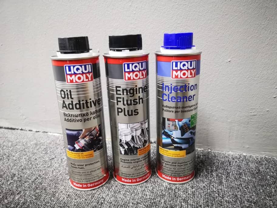 Liqui Moly 3in1 Engine Treatment Set Injection Cleaner Engine Oil Additive Engine Flush Plus Car Accessories Car Workshops Services On Carousell
