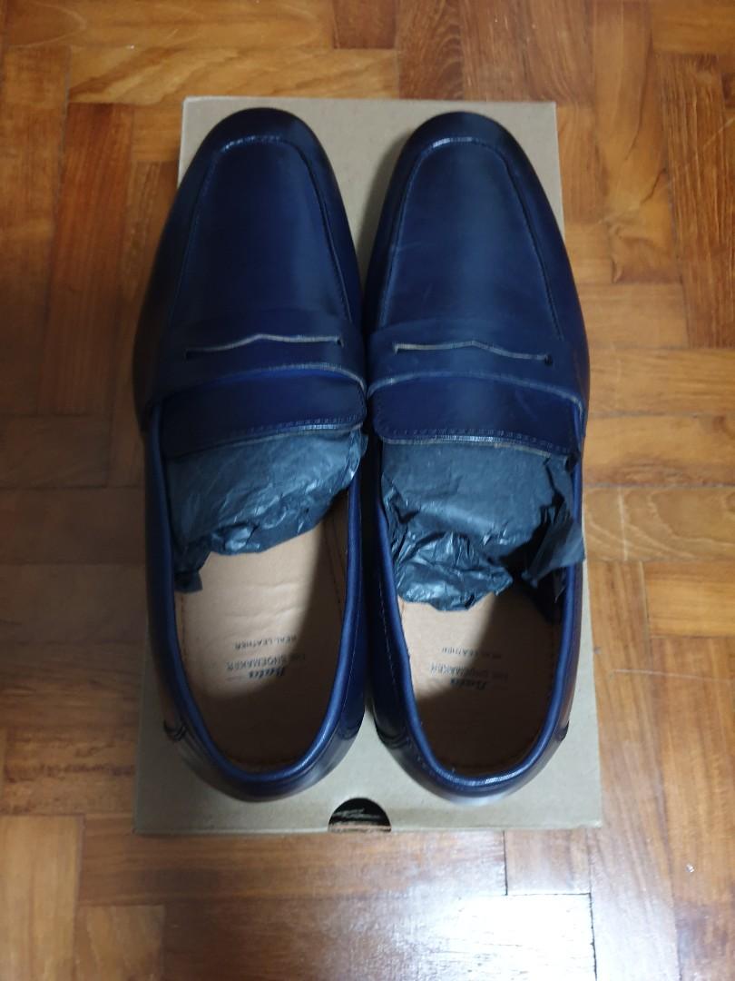 Bata navy blue shoes Clearance