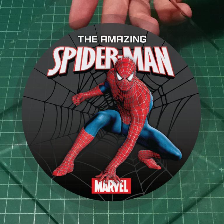 Marvel The Amazing Spiderman Spider Man Removable Static Cling Car Decals 11cm Diameter Price Is For One Decal Free Normal Mail Car Accessories Accessories On Carousell