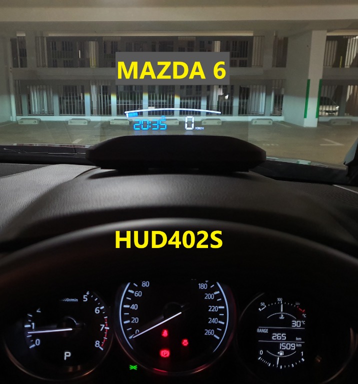 Mazda 6 Hud Head Up Display Obd Obd2 Gauge H402s Car Accessories Accessories On Carousell