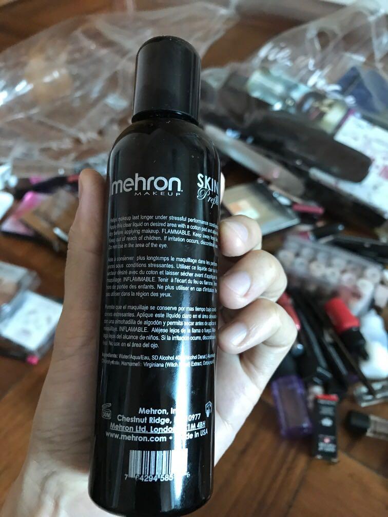Mehron Makeup Skin Prep Pro Mattifying Skin Toner, Long Lasting Pre-Makeup  S