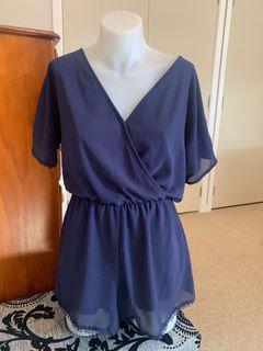 Navy playsuit
