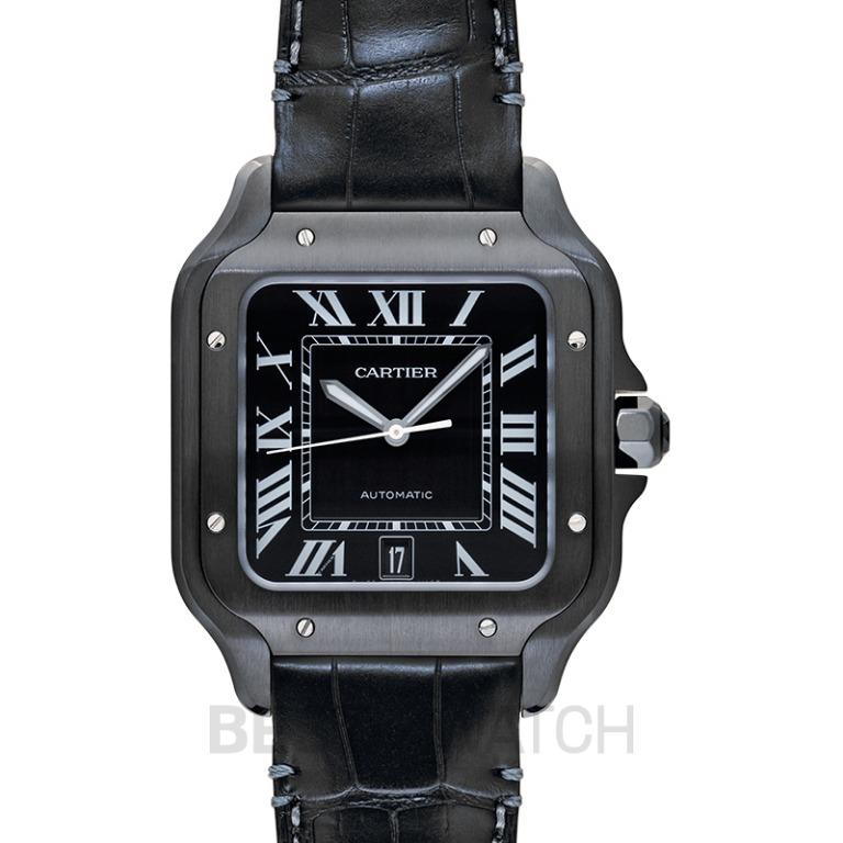 Cartier santos black dial cheap