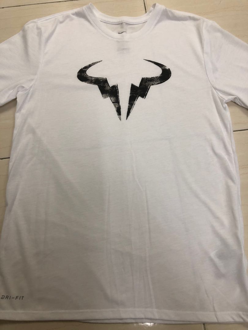 Nike Rafael Nadal Raging Bull Logo Tee Men S Fashion Clothes Tops On Carousell