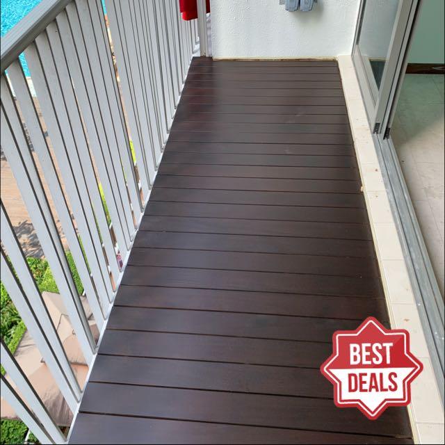 outdoor timber or composite decking install and polish home services renovations on carousell