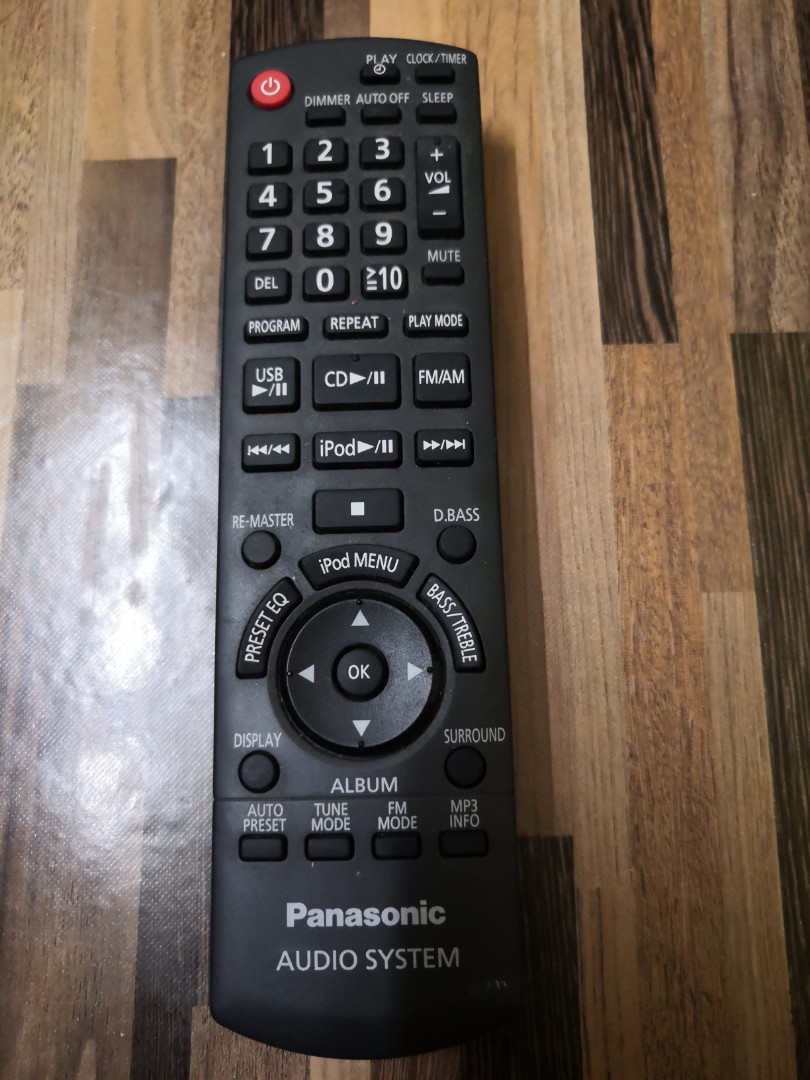 Panasonic music system remote store