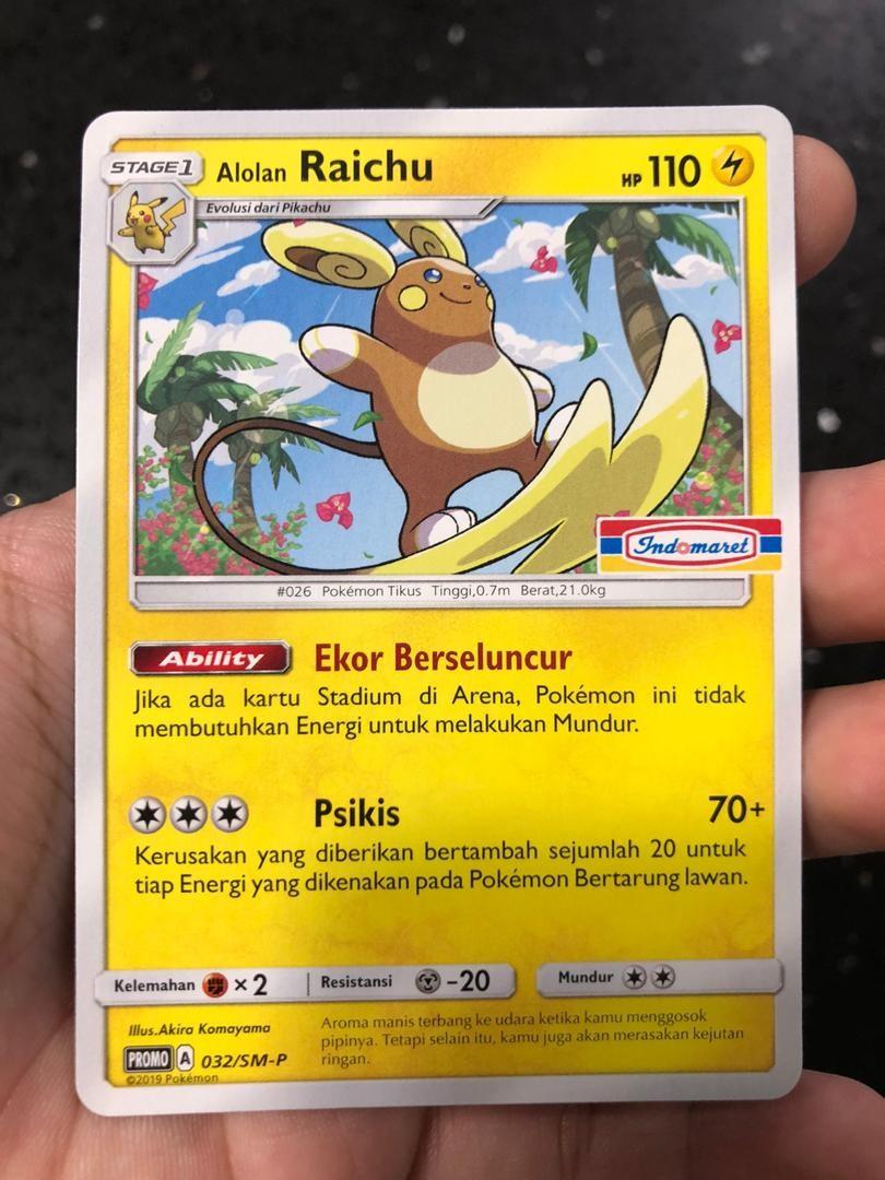 Promo Pikachu Raichu Pokemon Tcg Toys Games Board Games Cards On Carousell Pikachu has one type, electric. promo pikachu raichu pokemon tcg