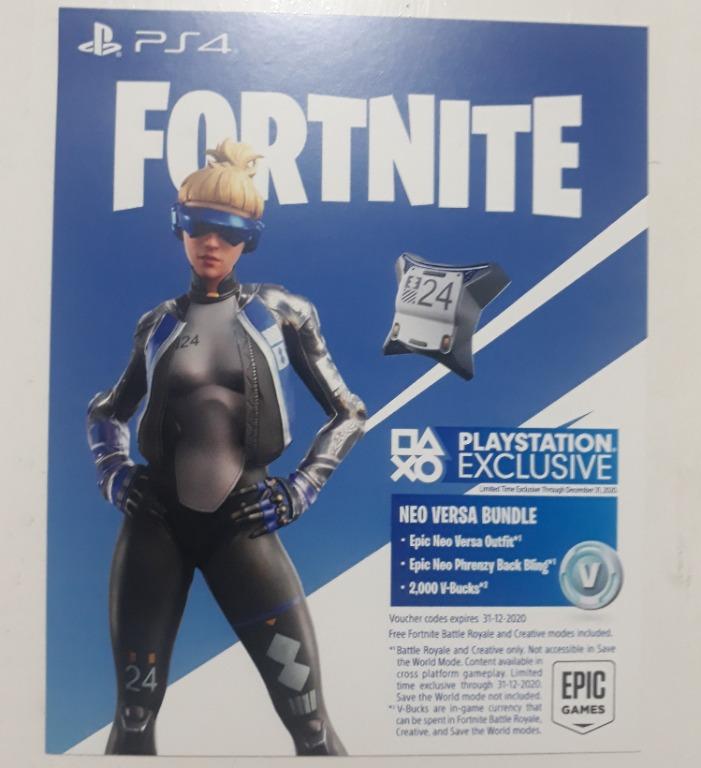 ps4 fortnite voucher code