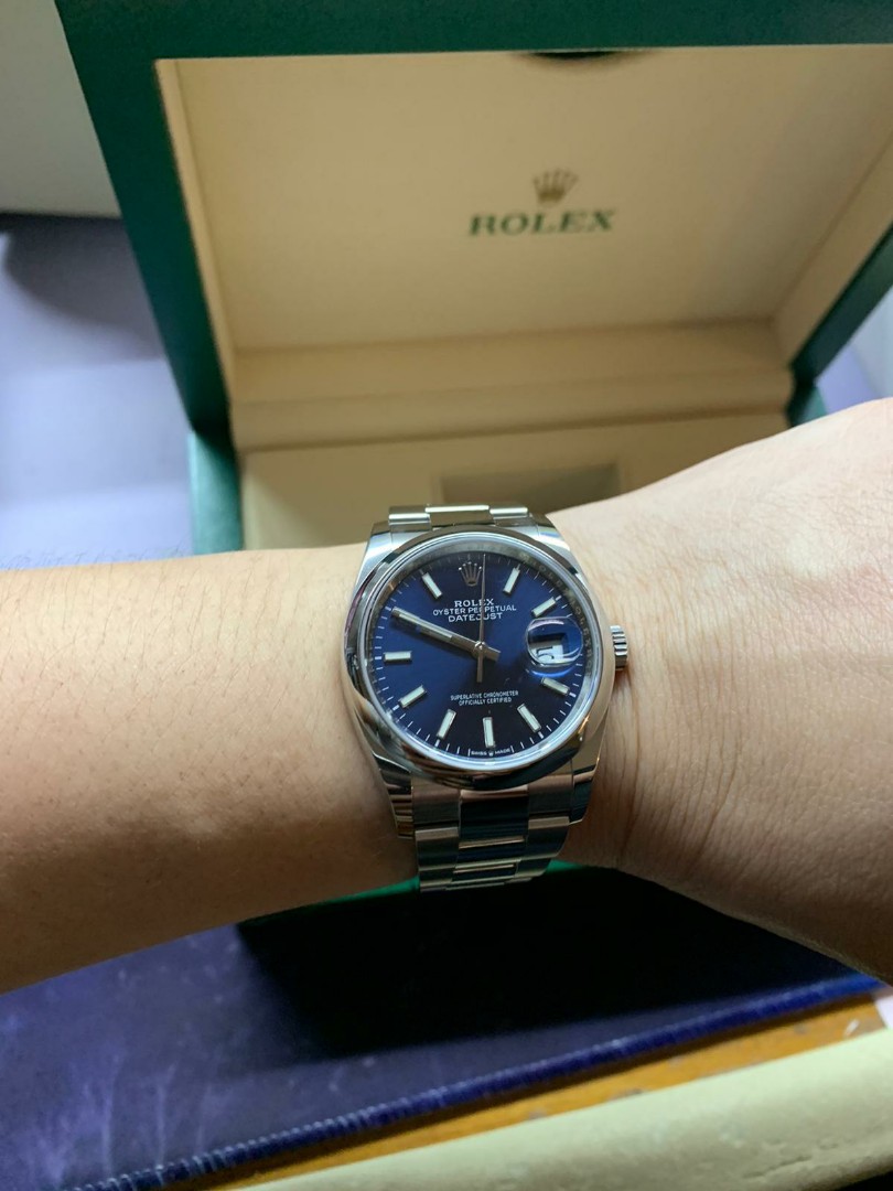 rolex 126200 blue
