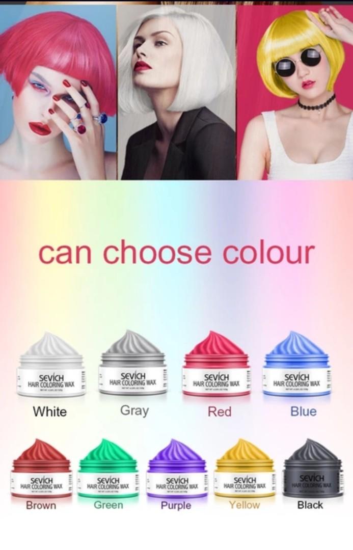 Sevich top quality hair coloring wax (temporary) with 100natural