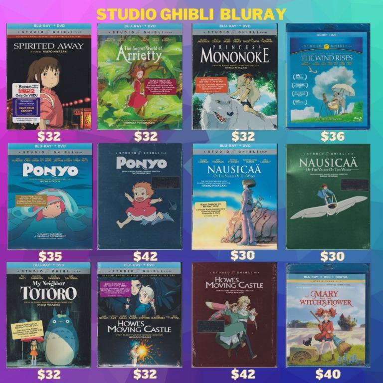 Studio Ghibli Blu ray/Bluray, Hobbies & Toys, Music & Media, CDs & DVDs on  Carousell