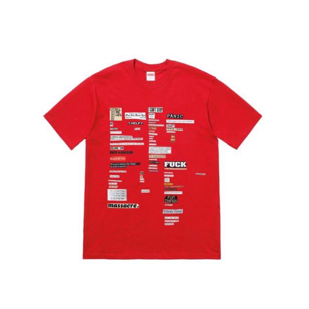 supreme cutouts tee white
